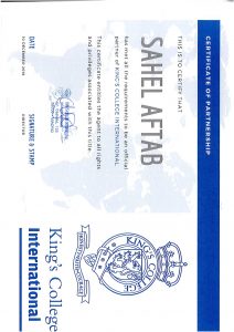 Certificate of partnership KCI SAHEL AFTAB pdf